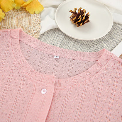 3PCS Solid Color Knit Homewear Sets