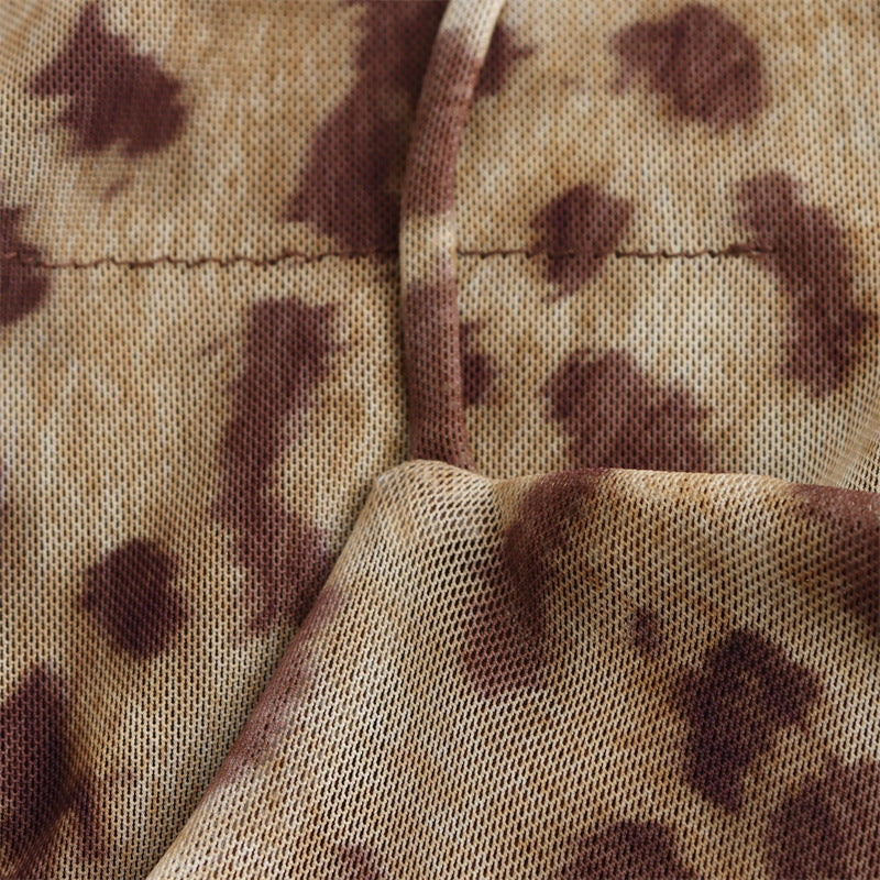 Simple Print Spaghetti Strap Maxi Dress