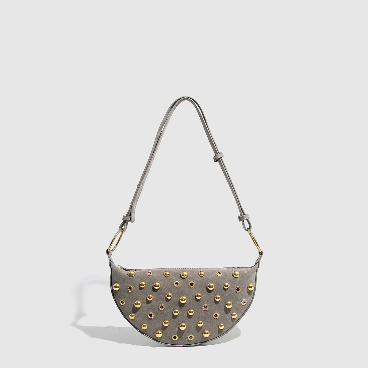 Trendy Studded Polka Dot Shoulder Bag