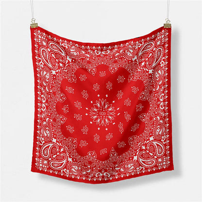 Simple Print Scarf Satin Scarf