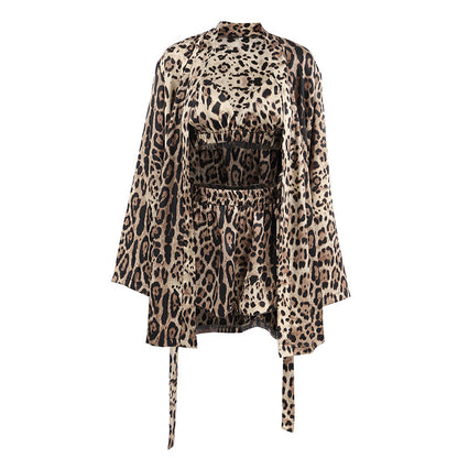 Leopard Print Loose Homewear Sets