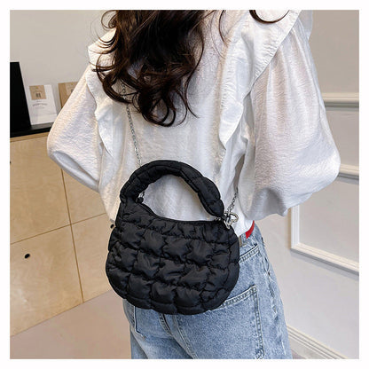 Cute Cloud Puffer Chain Mini Handbag