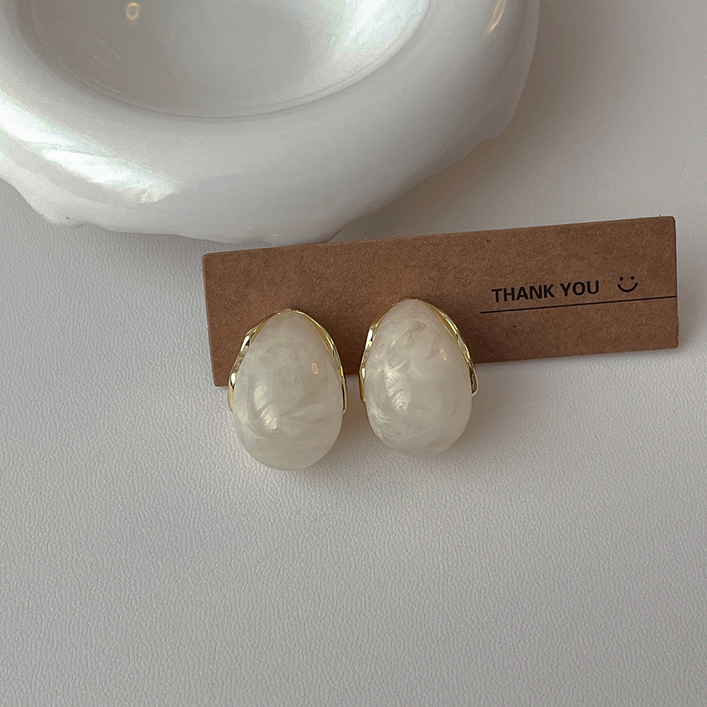 Drop Vintage Acrylic Stud Earrings