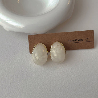 Drop Vintage Acrylic Stud Earrings