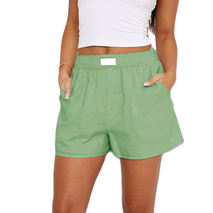 Casual Solid Color Loose Sports Shorts