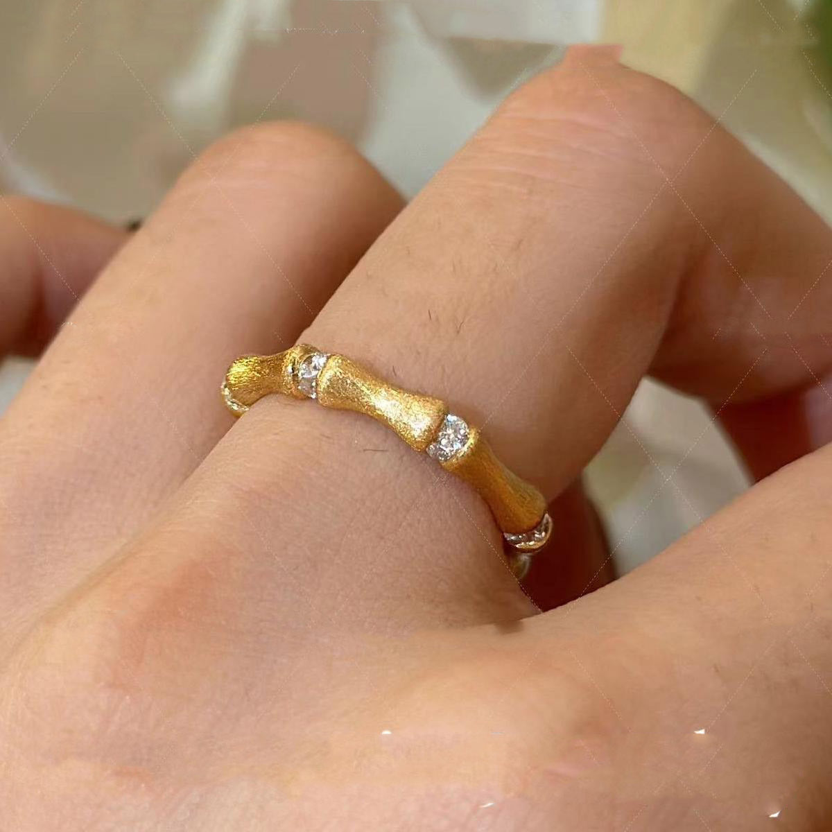 Vintage Simple Rhinestone Adjustable Rings