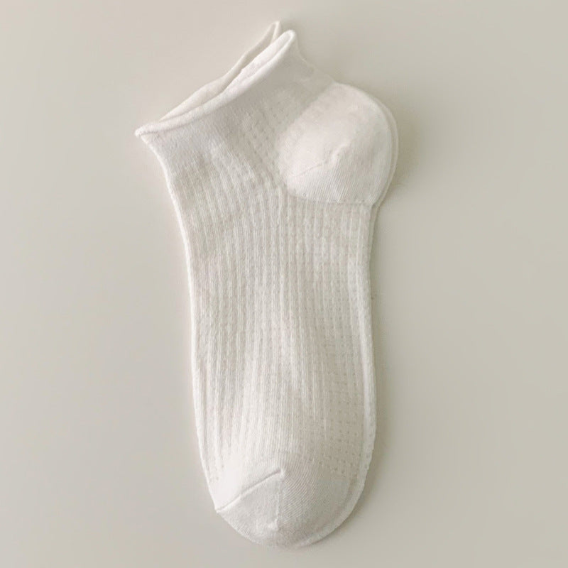 Simple Solid Color Low Ankle Socks