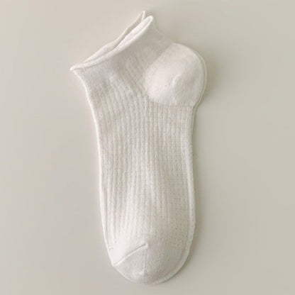 Simple Solid Color Low Ankle Socks