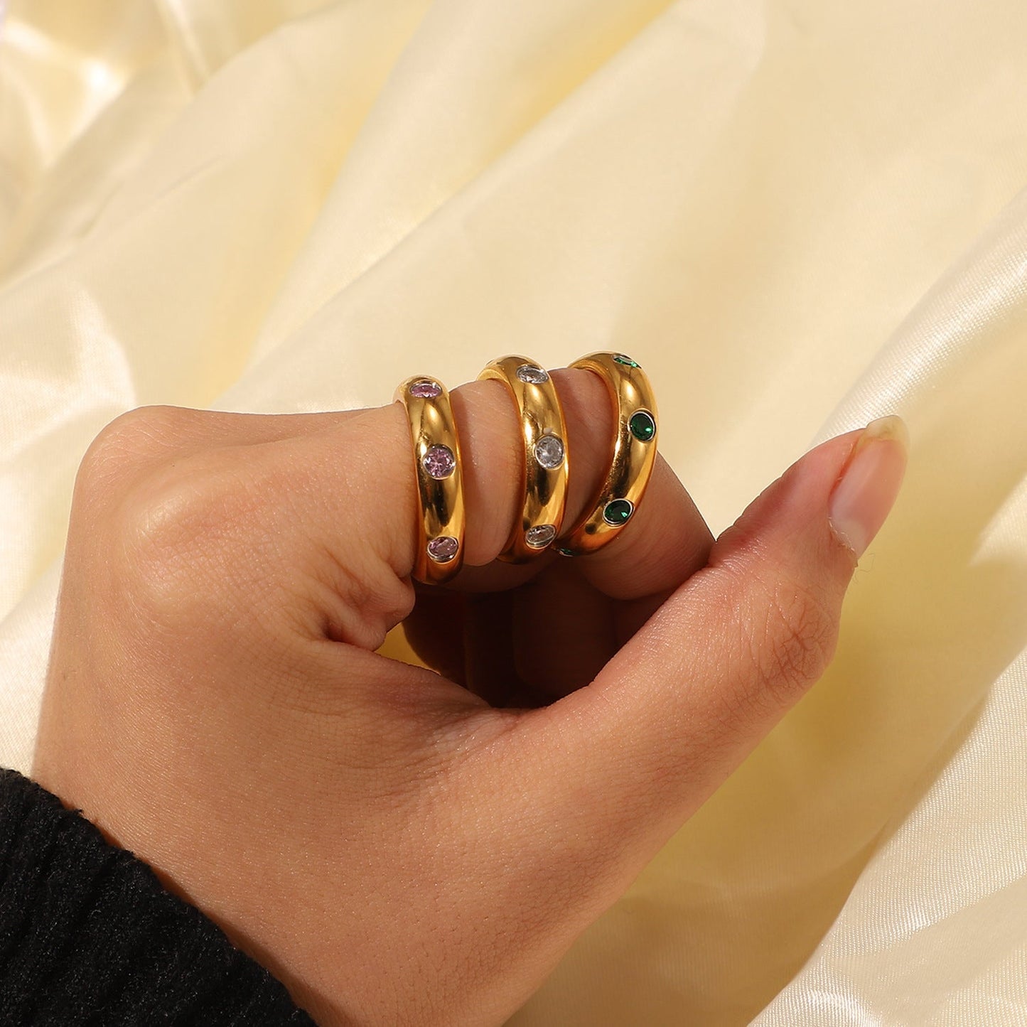 Vintage Diamond Simple Ring