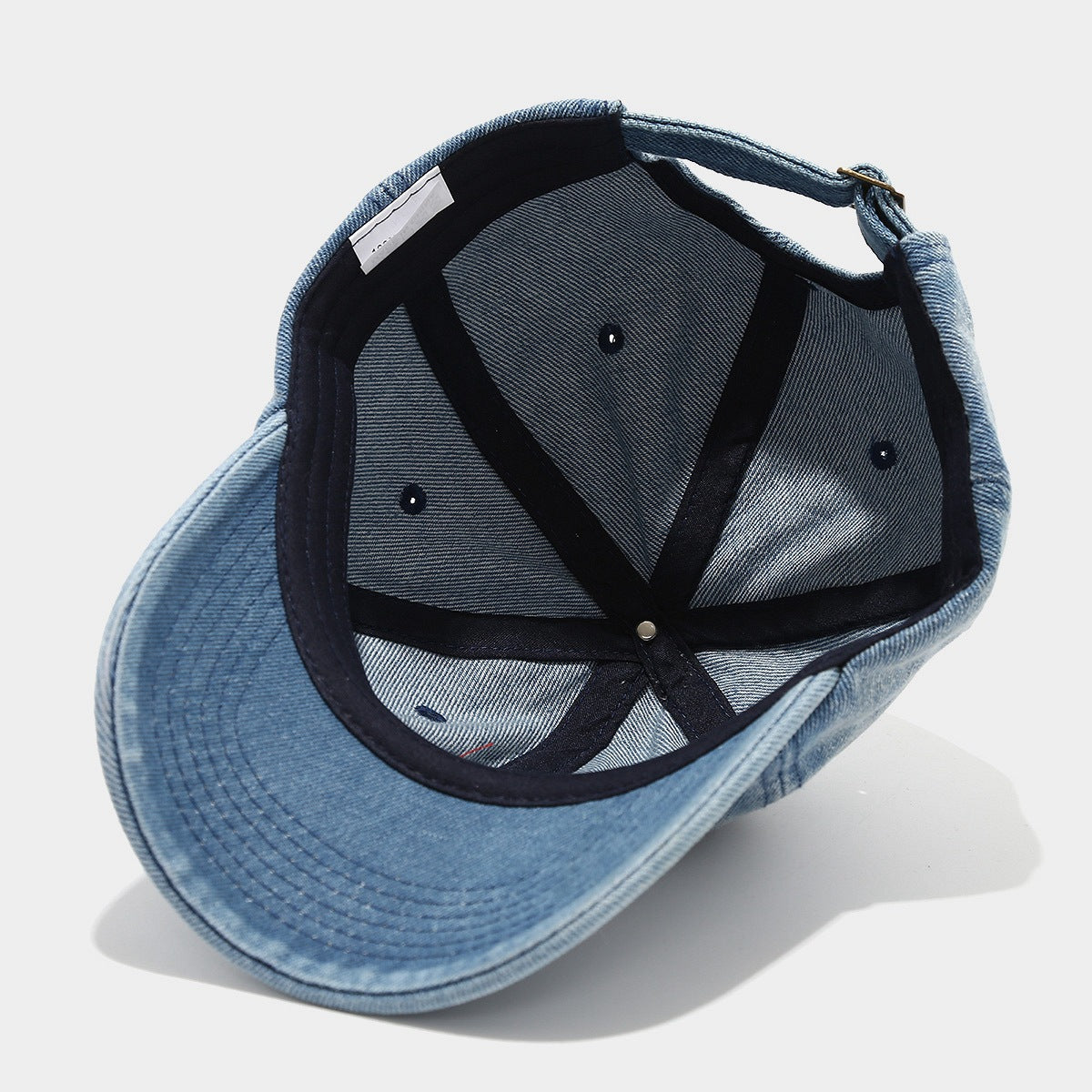 Denim Cherry Embroidered Casual Baseball Cap