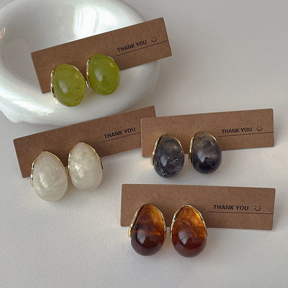 Drop Vintage Acrylic Stud Earrings