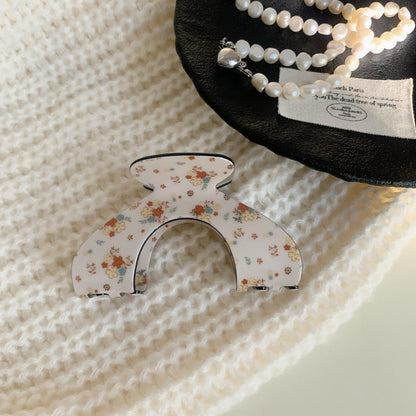 Cute Flower Geometric Acrylic Hair Claw