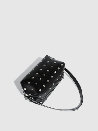 Vintage Studded Square Chain Shoulder Bag