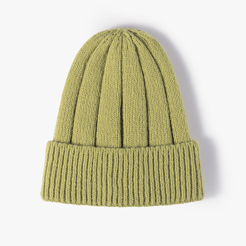 Solid Color Thick Knit Beanie