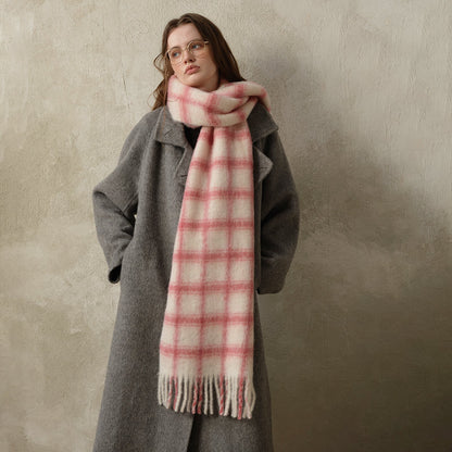 Simple Soft Plaid Soft Warm Scarve