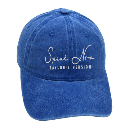 Vintage Letter Embroidered Distressed Baseball Caps