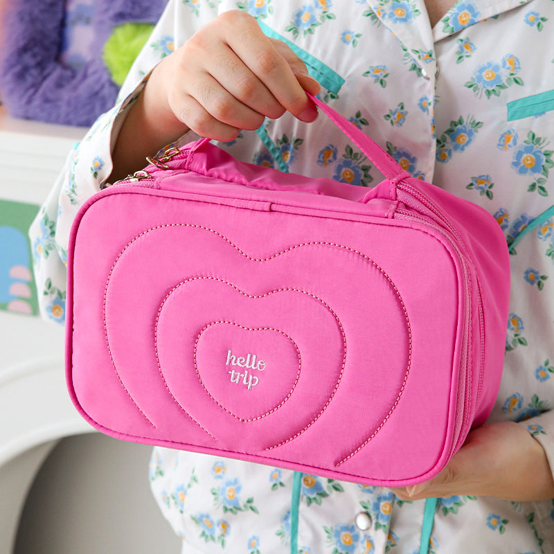 Love Large Capacity Handbag Make Up Bag