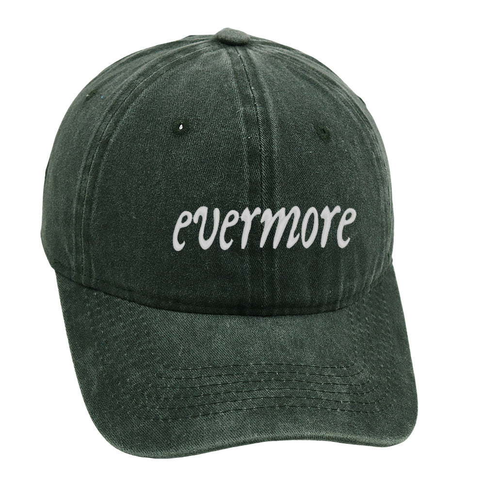 Distressed Letter Embroidered Baseball Caps