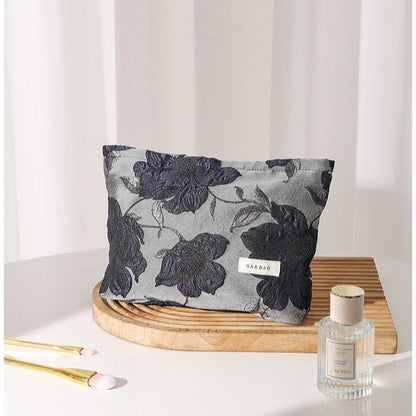 Colorful Embroidery Portable Cosmetic Bag
