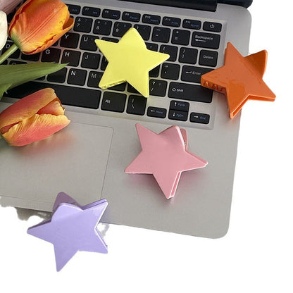 Colorful Cute Solid Color Star Hair Claws
