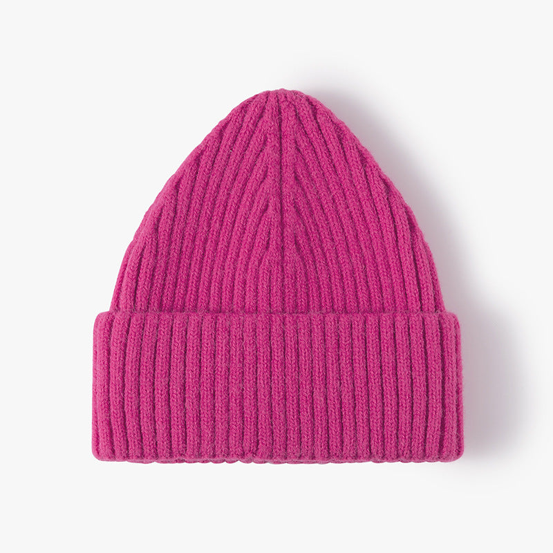 Solid Color Warm Knit Beanie