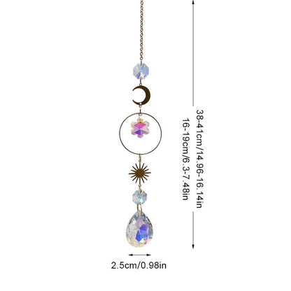 Snowflake Colorful Hanging Crystal Decoration