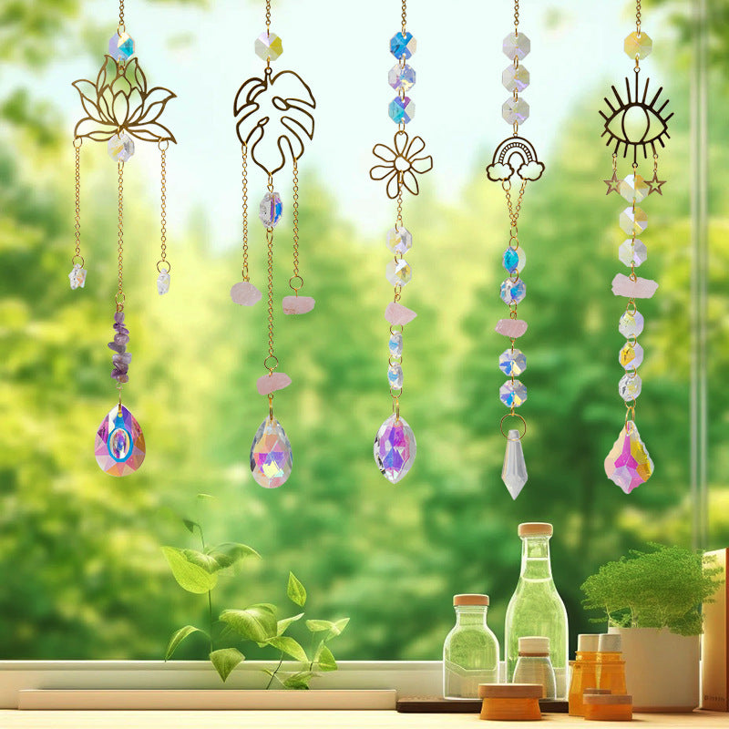Hellow Out Hanging Crystal Decoration