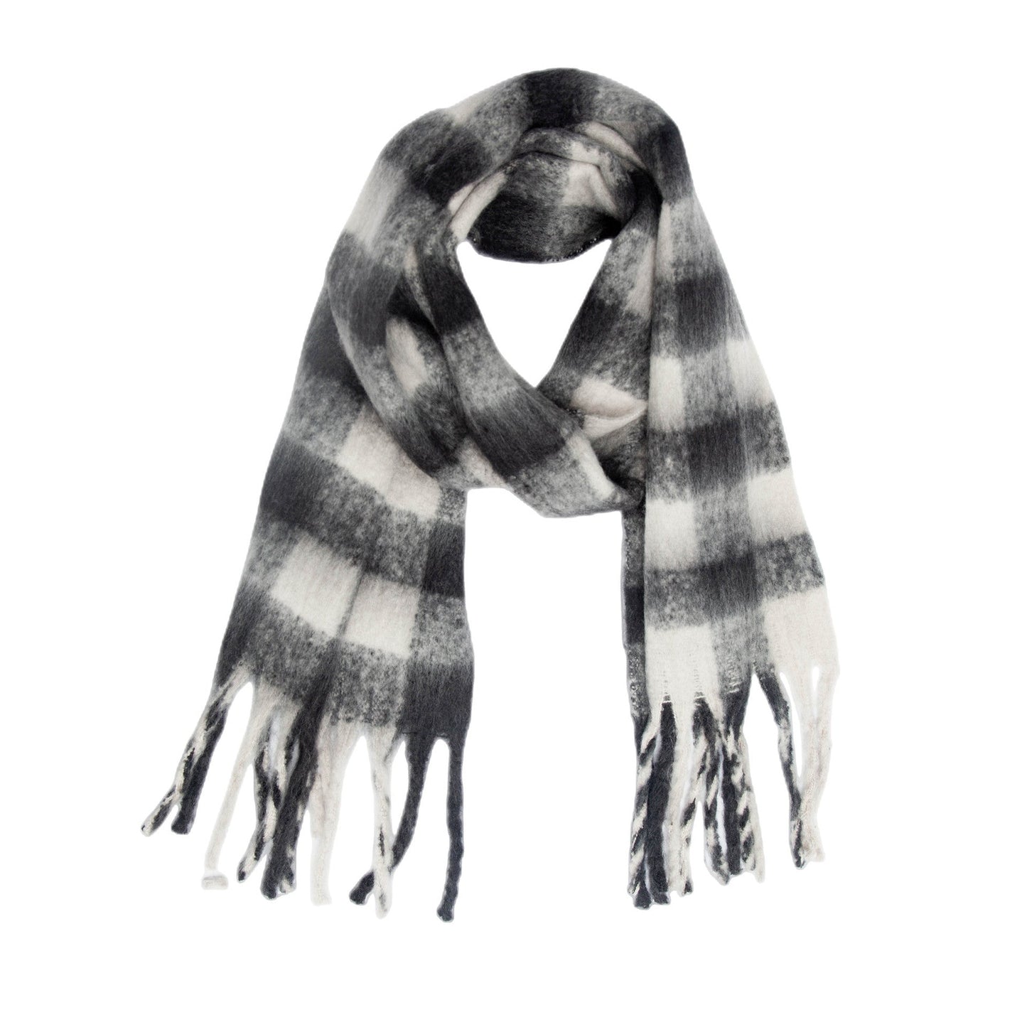 Coloful Plaid Tassel Scarves