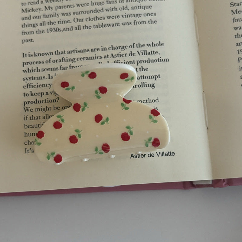 Cute Bow Flower Claw Clip