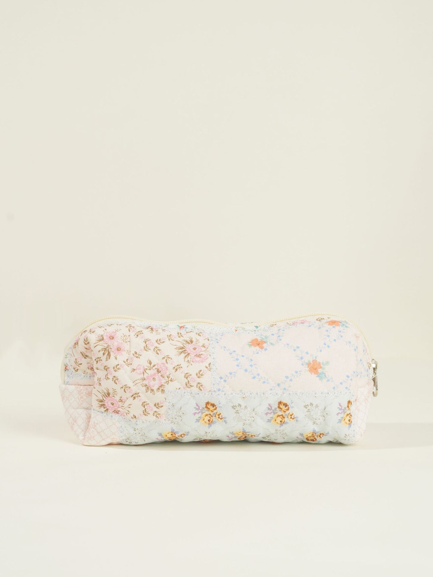 Butterfly Floral Print Puffer Make Up Bag