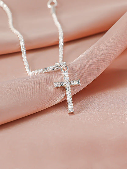 Simple Glitter Double Anklet