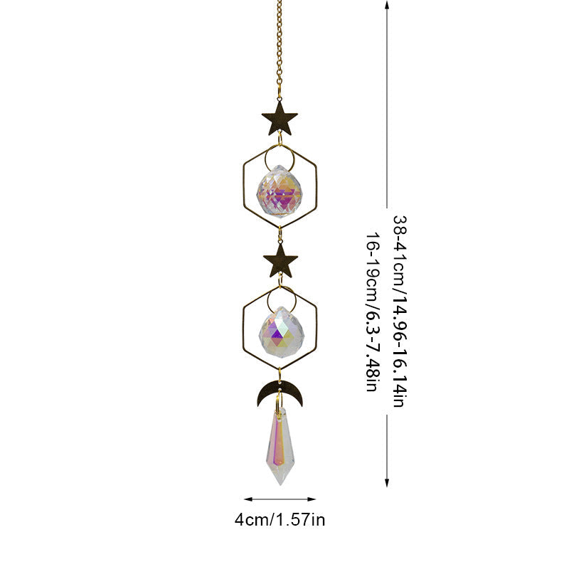 Sun Star Colorful Hanging Crystal Decoration