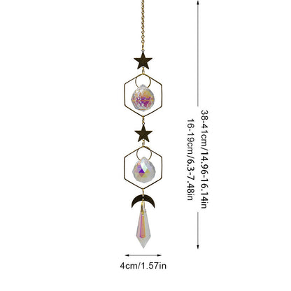 Sun Star Colorful Hanging Crystal Decoration