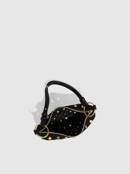Trendy Studded Polka Dot Shoulder Bag