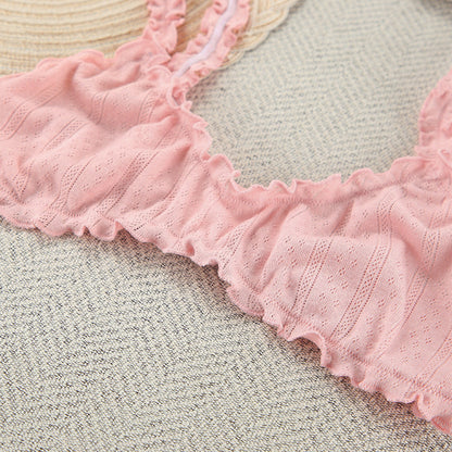 3PCS Solid Color Knit Homewear Sets