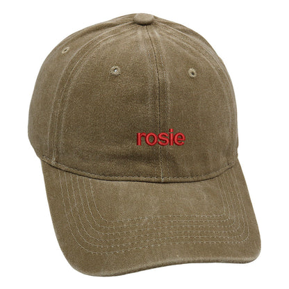 Vintage Washed Letter Embroidered Baseball Cap