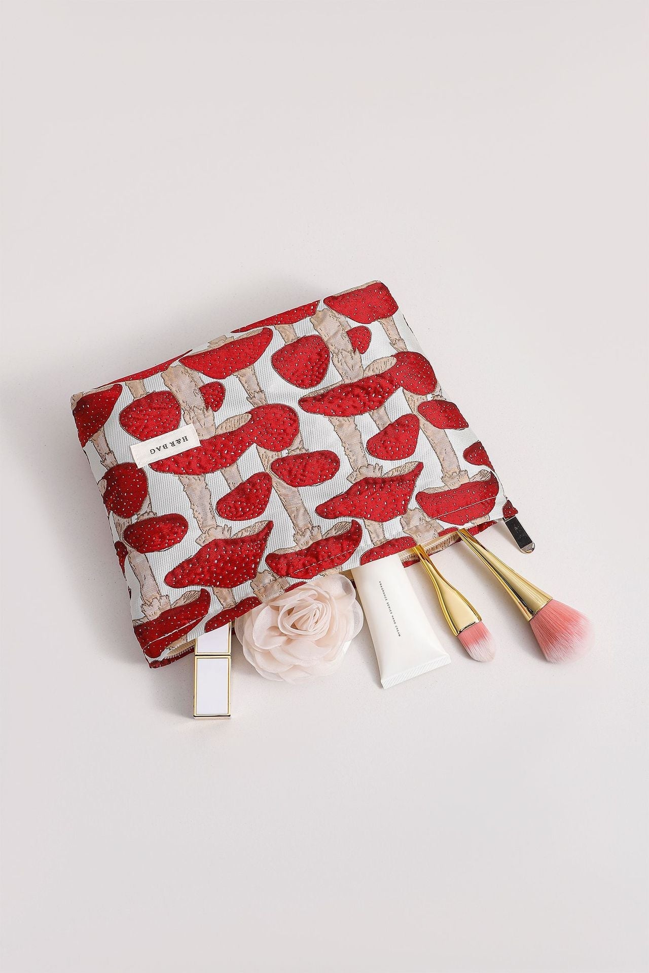 Vintage Mushroom Aesthetic Toiletry Bag