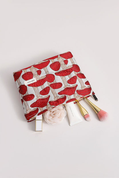 Vintage Mushroom Aesthetic Toiletry Bag