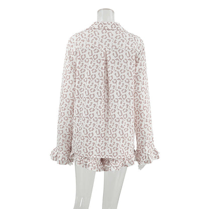 Leopard Print Loose Sleepwear Sets