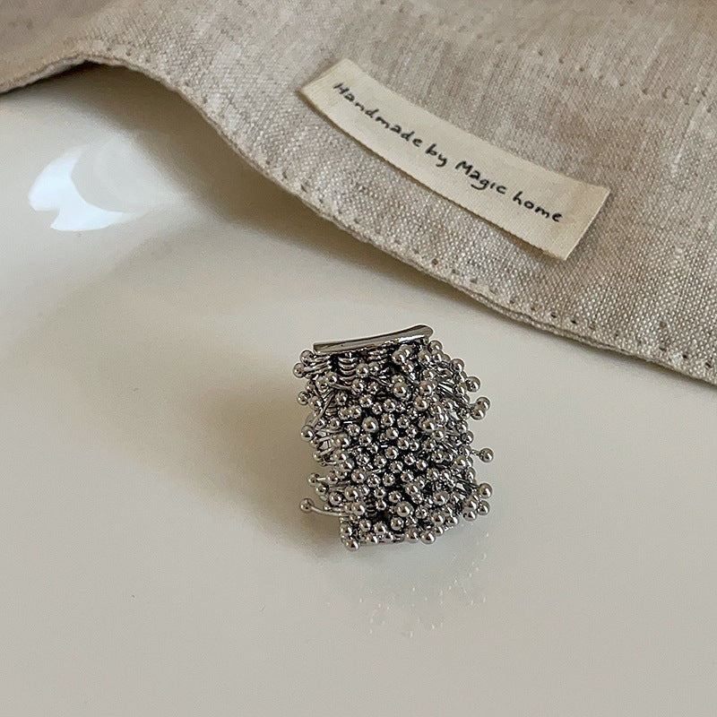 Chunky Exaggerated Silver Statement Rings
