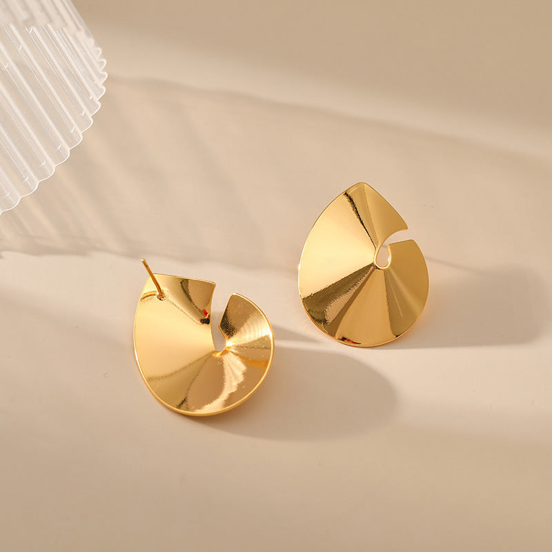 Simple Irregular Drop Stud Earrings
