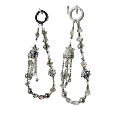 Minimalist Crystal Tassel Keychain Bag Charm