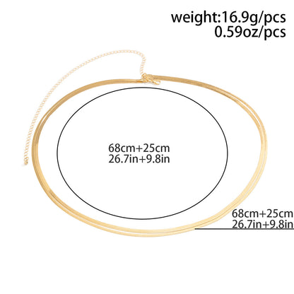 Minimalist Double-Layer Snake Waist Chain