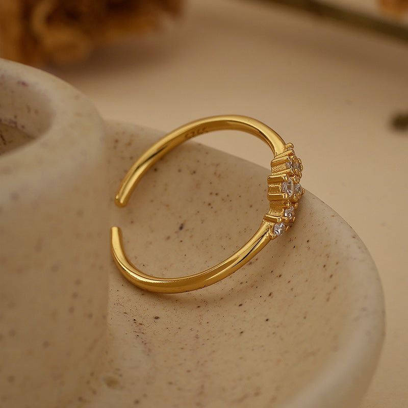 Zircon Adjustable Fine Layered Rings