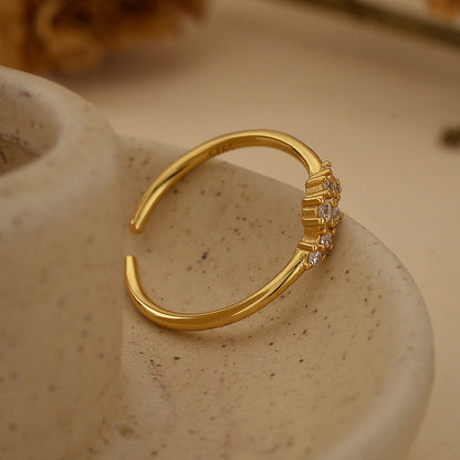 Zircon Adjustable Fine Layered Rings