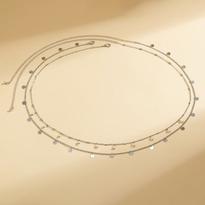 Sexy Pearl Double Layers Waist Chain