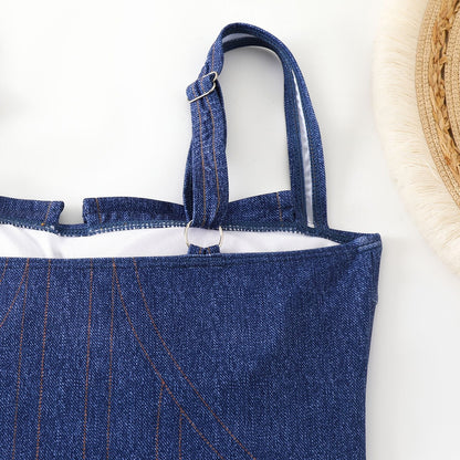 Strap One Piece Swimweat Split Cover