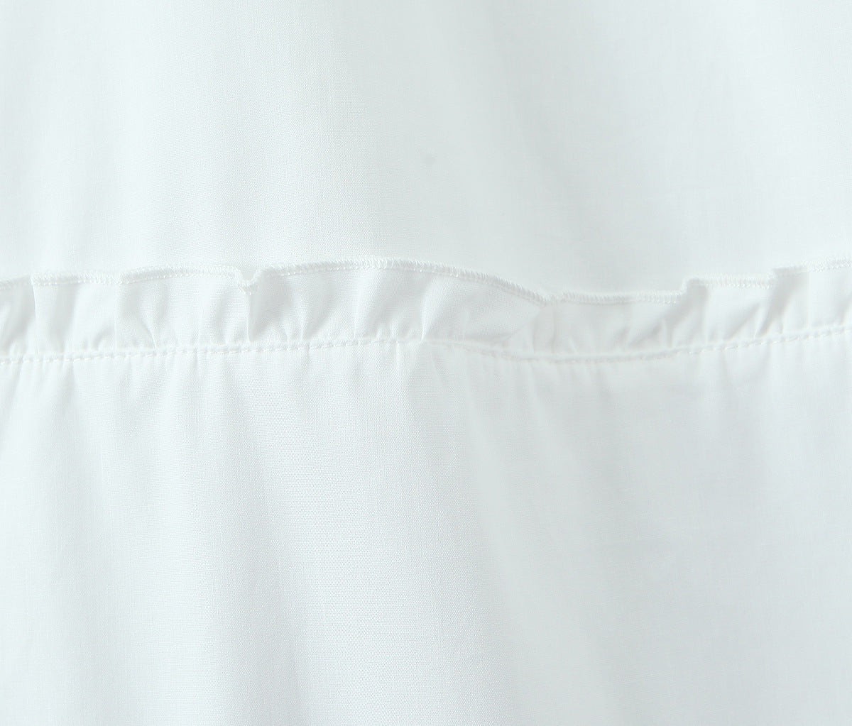 White Sweet Flounce Sleeveless Top Skirt Set