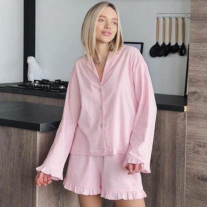 Flounce Cute Loose Sleepwear Sets