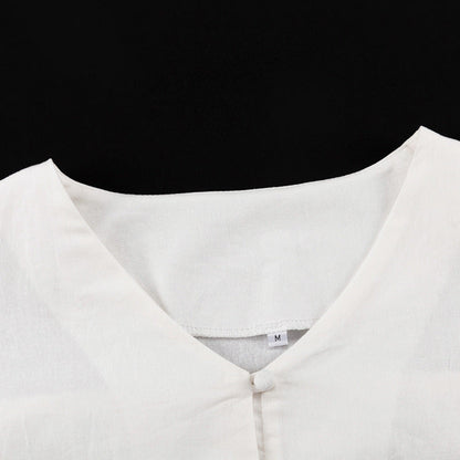 Solid Color Flounce Top Short Set